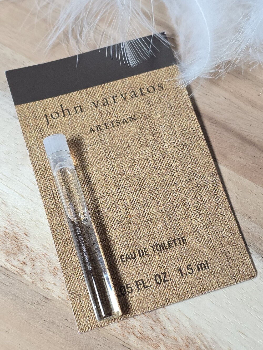 John Varvatos Artisan Men's  EAU DE TOILETTEe Mini  Brand New Woodsy Spicy Warm